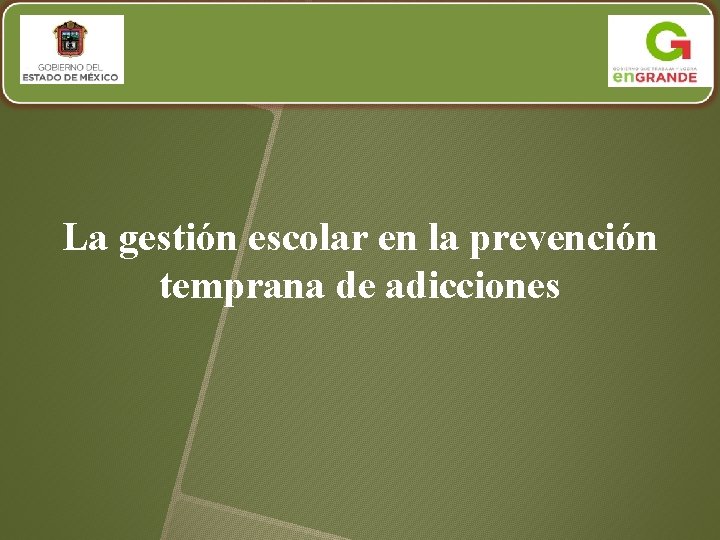 La gestión escolar en la prevención temprana de adicciones 