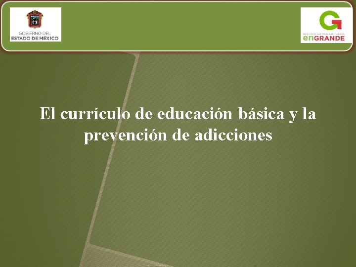 El currículo de educación básica y la prevención de adicciones 