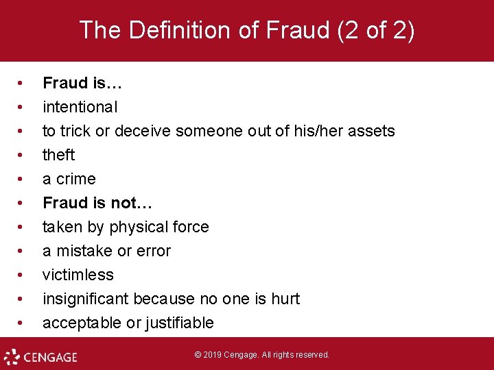 Fraud Examination Fifth Edition Chapter 1 The Nature