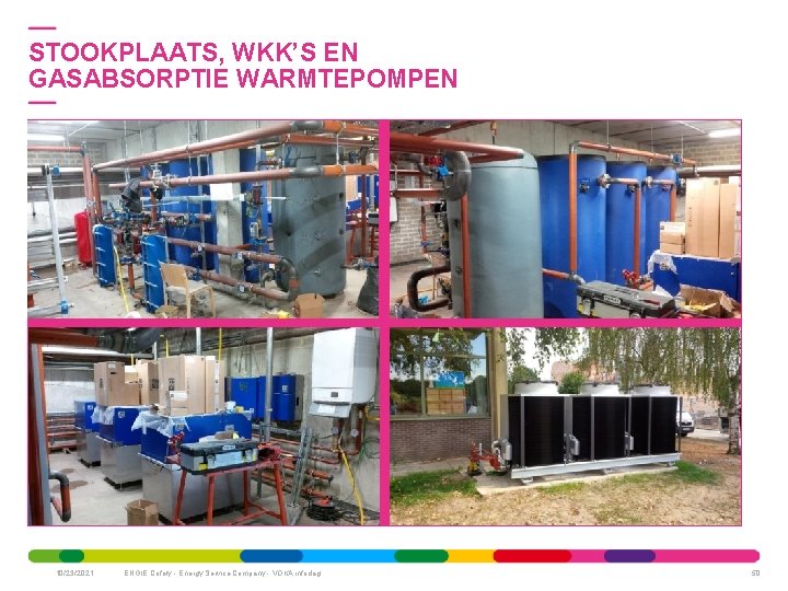 STOOKPLAATS, WKK’S EN GASABSORPTIE WARMTEPOMPEN 10/23/2021 ENGIE Cofely - Energy Service Company - VOKA