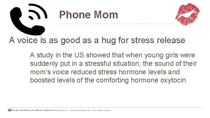 Phone Mom A voice is as good as a hug for stress release A