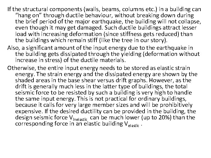 If the structural components (walls, beams, columns etc. ) in a building can “hang