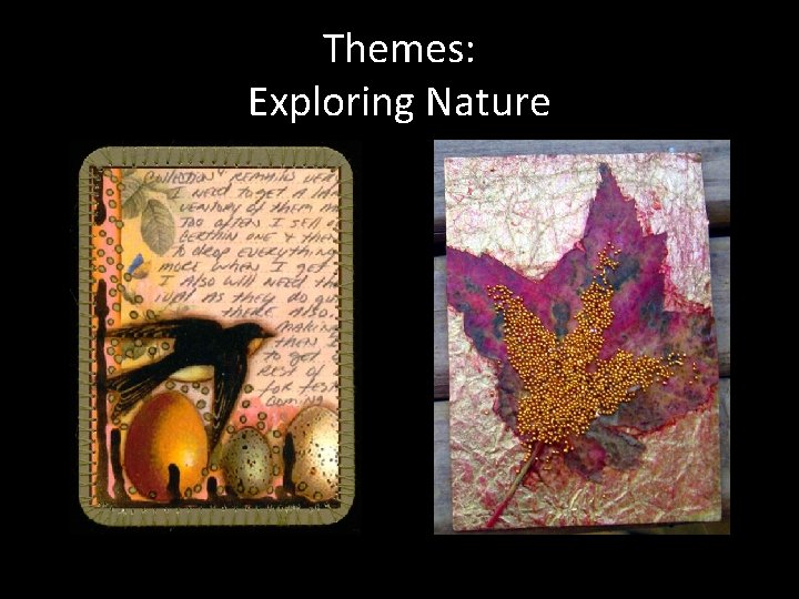 Themes: Exploring Nature Themes: Exploring Nature