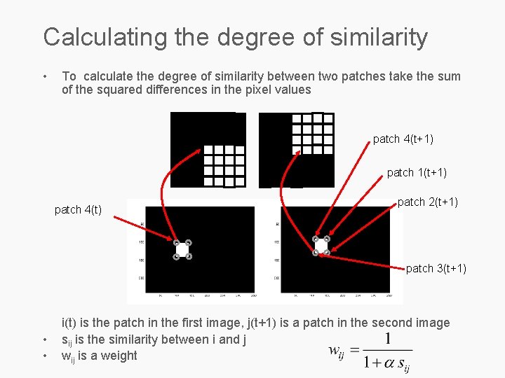 Calculating the degree of similarity • To calculate the degree of similarity between two