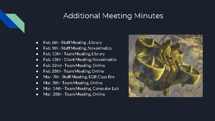 Additional Meeting Minutes ● ● ● ● ● Feb. 6 th - Staff Meeting