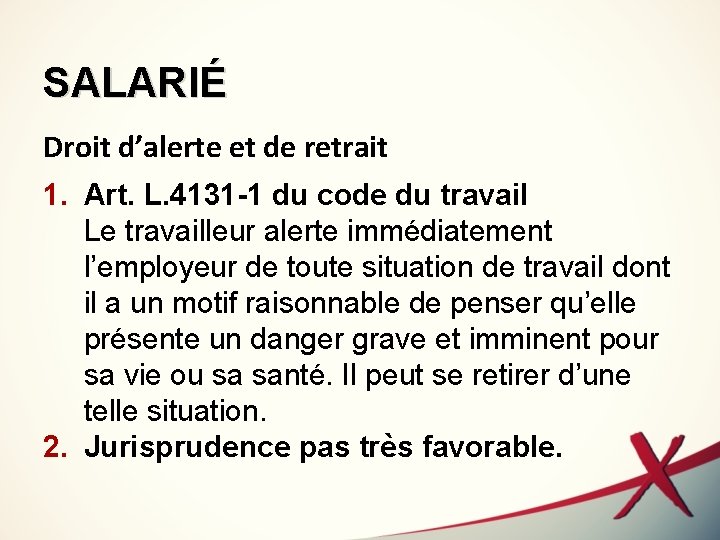 L 4131 1 Code Du Travail
