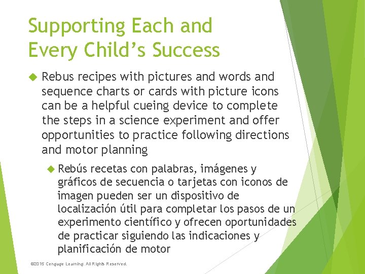 Supporting Each and Every Child’s Success Rebus recipes with pictures and words and sequence