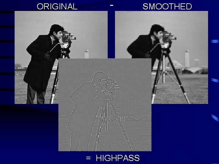 ORIGINAL - = HIGHPASS SMOOTHED 