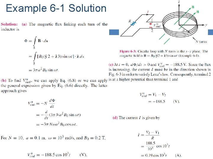 Example 6 -1 Solution 