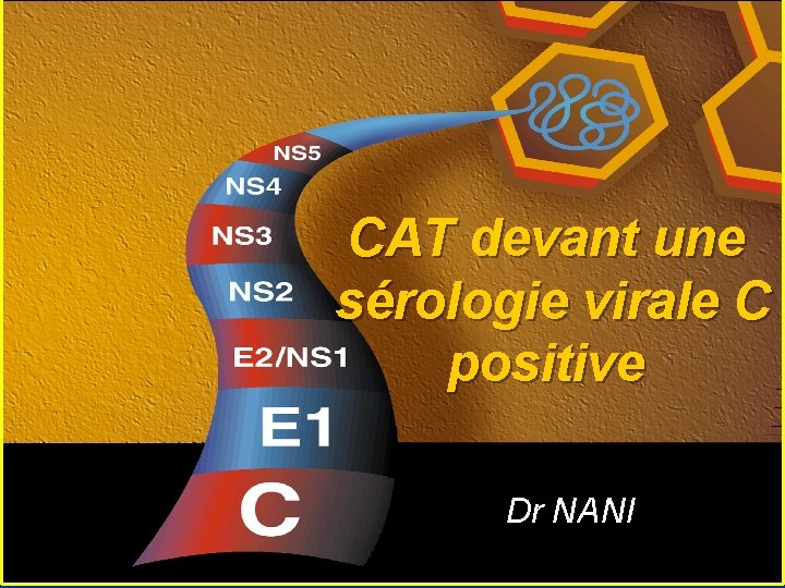 CAT devant une sérologie virale C positive Dr NANI 