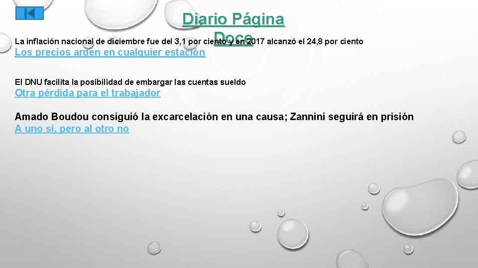Diario Página Doce La inflación nacional de diciembre fue del 3, 1 por ciento