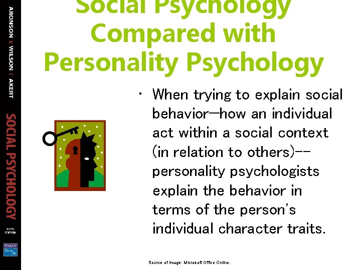 Social Psychology Compared with Personality Psychology • When trying to explain social behavior—how an