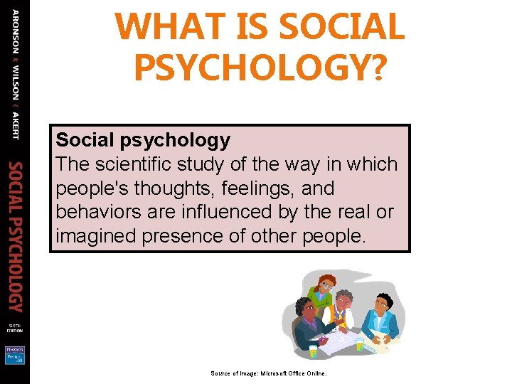 WHAT IS SOCIAL PSYCHOLOGY? Social psychology The scientific study of the way in which