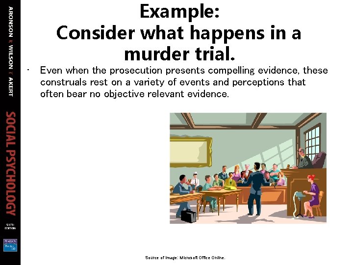 Example: Consider what happens in a murder trial. • Even when the prosecution presents