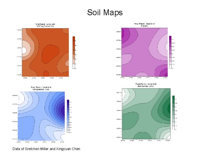 Soil Maps Data of Gretchen Miller and Xingyuan Chen 