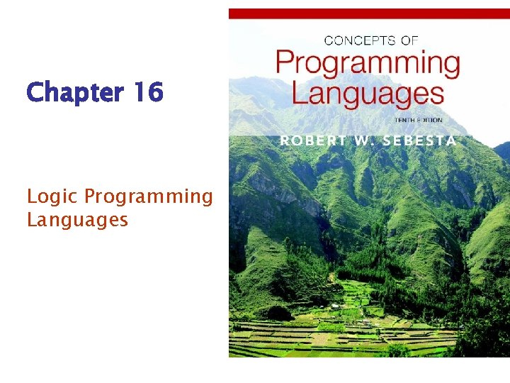 Chapter 16 Logic Programming Languages 