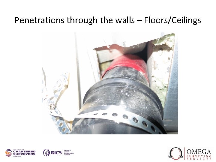 Penetrations through the walls – Floors/Ceilings 