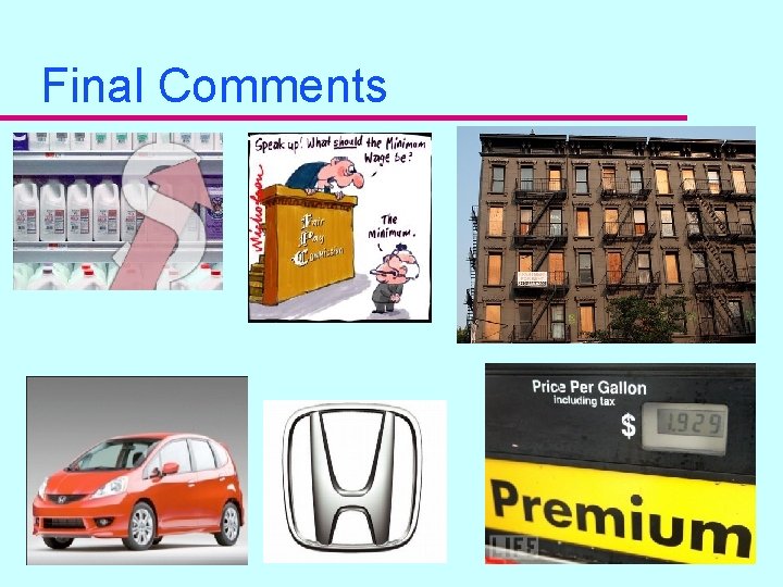 Final Comments Final Comments