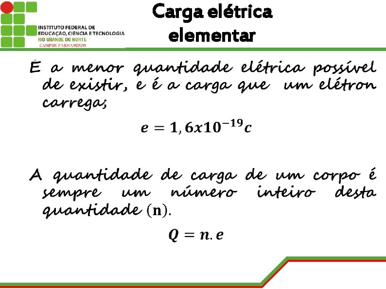 Carga elétrica elementar 