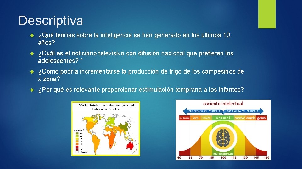 Descriptiva ¿Qué teorías sobre la inteligencia se han generado en los últimos 10 años?