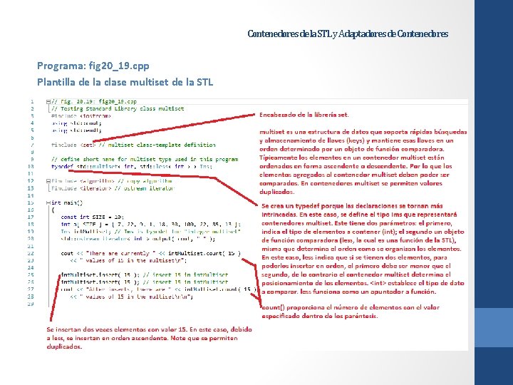 Contenedores de la STL y Adaptadores de Contenedores Programa: fig 20_19. cpp Plantilla de