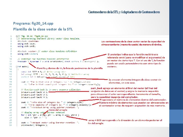 Contenedores de la STL y Adaptadores de Contenedores Programa: fig 20_14. cpp Plantilla de