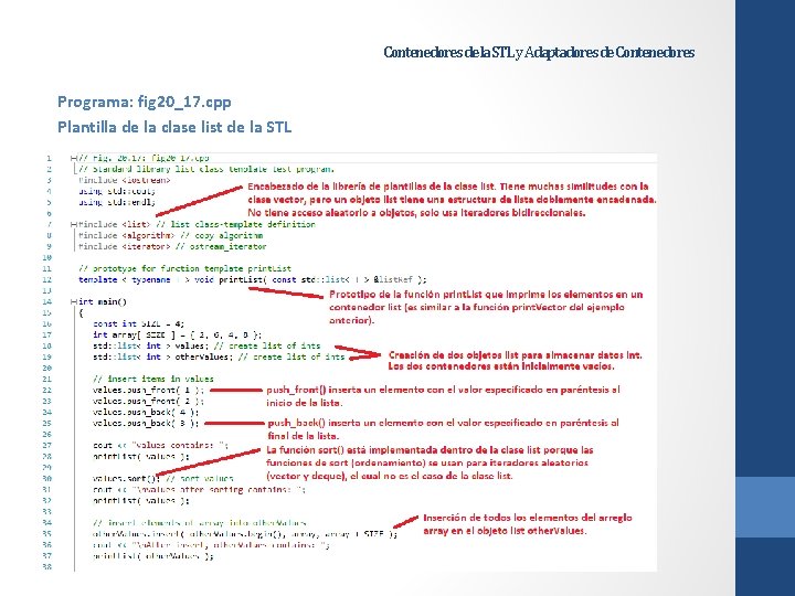 Contenedores de la STL y Adaptadores de Contenedores Programa: fig 20_17. cpp Plantilla de