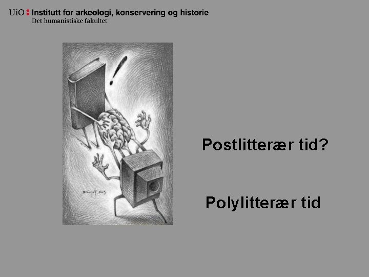 Postlitterær tid? Polylitterær tid 