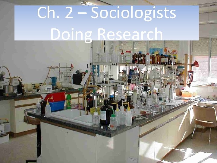 Ch. 2 – Sociologists Doing Research 