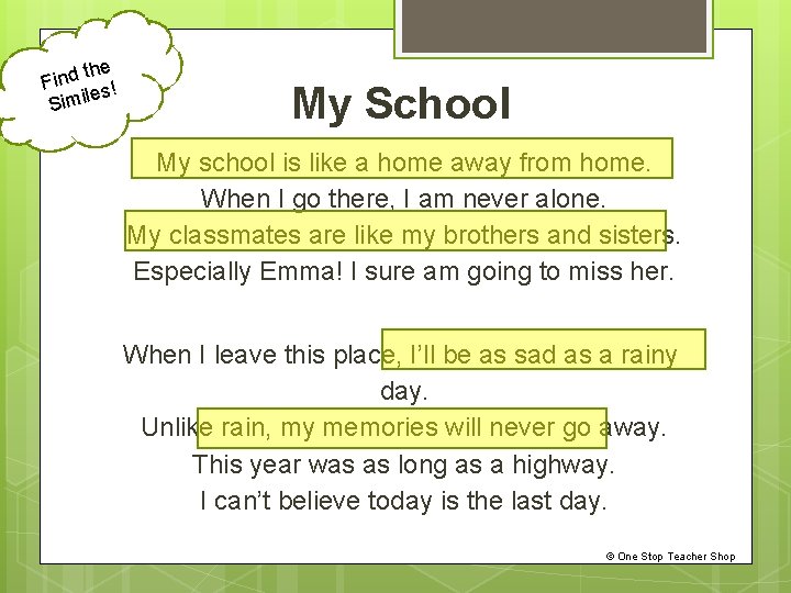 the d n i F es! l i m i S My School My