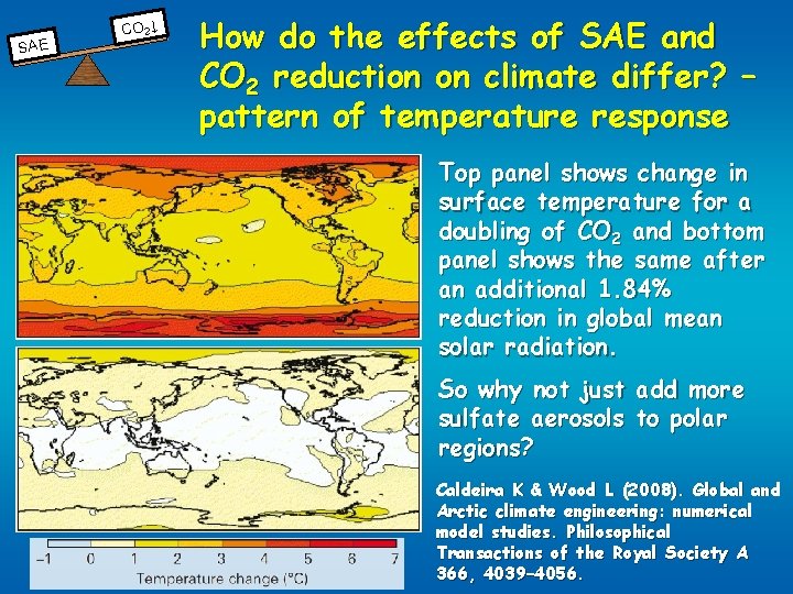 SAE CO 2↓ How do the effects of SAE and CO 2 reduction on