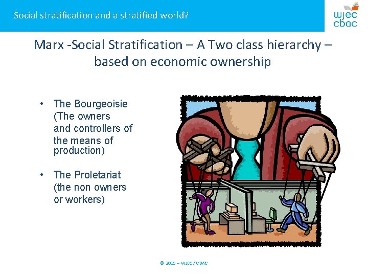 Social stratification and a stratified world? Marx -Social Stratification – A Two class hierarchy