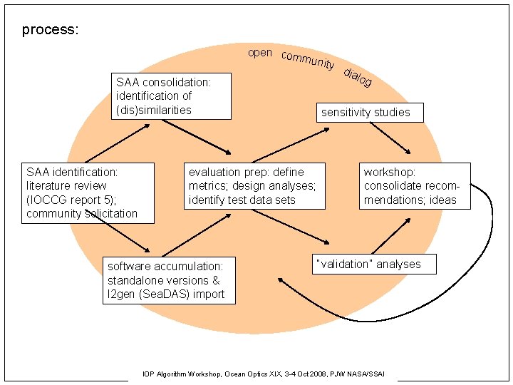 process: open com munit y SAA consolidation: identification of (dis)similarities SAA identification: literature review