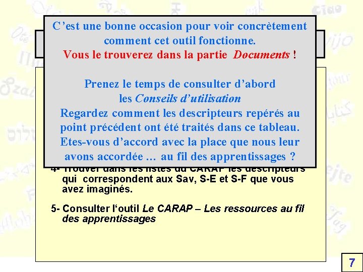 C’est une bonne occasion pour voir concrètement comment cet outil fonctionne. 6 étapes Vous