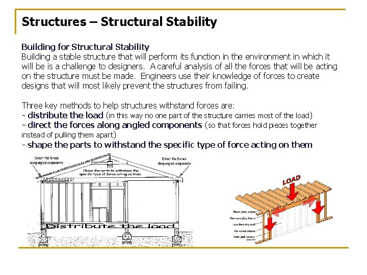 Structures – Structural Stability Building for Structural Stability Building a stable structure that will Structures – Structural Stability Building for Structural Stability Building a stable structure that will