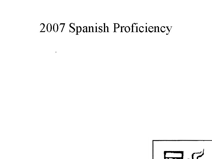 2007 Spanish Proficiency. 