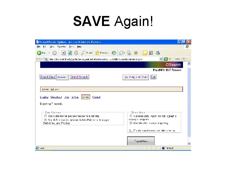 SAVE Again! 