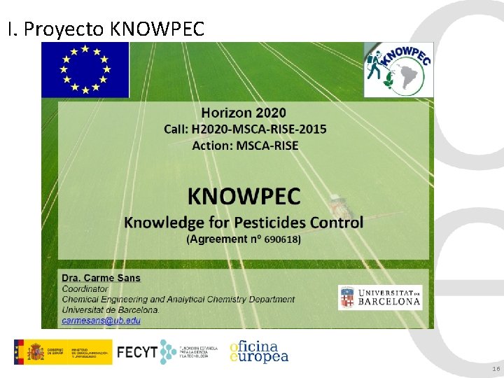 I. Proyecto KNOWPEC 16 