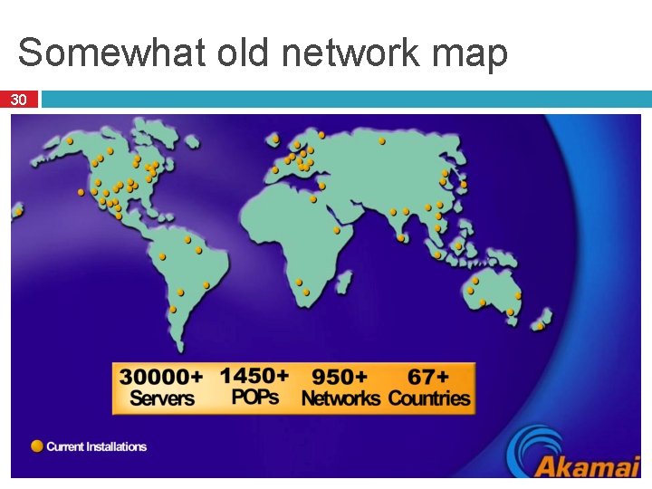 Somewhat old network map 30 