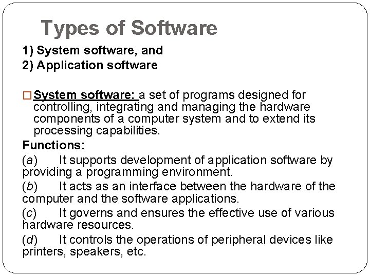 Essential components of Computers H N Tiwari Assistant