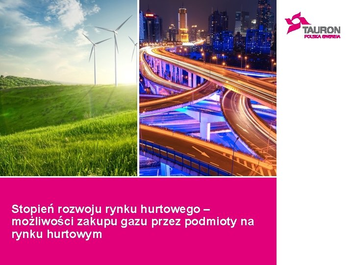 Stopień rozwoju rynku hurtowego – możliwości zakupu gazu przez podmioty na rynku hurtowym Stopień rozwoju rynku hurtowego – możliwości zakupu gazu przez podmioty na rynku hurtowym