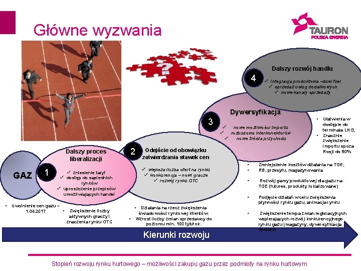 Główne wyzwania Dalszy rozwój handlu 4 ü integracja produktowa –duel fuel ü sprzedaż usług