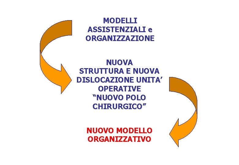 MODELLI ASSISTENZIALI e ORGANIZZAZIONE NUOVA STRUTTURA E NUOVA DISLOCAZIONE UNITA’ OPERATIVE “NUOVO POLO CHIRURGICO”