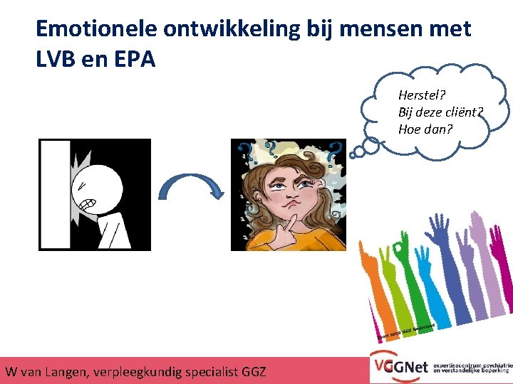 Emotionele ontwikkeling bij mensen met LVB en EPA Herstel? Bij deze cliënt? Hoe dan?