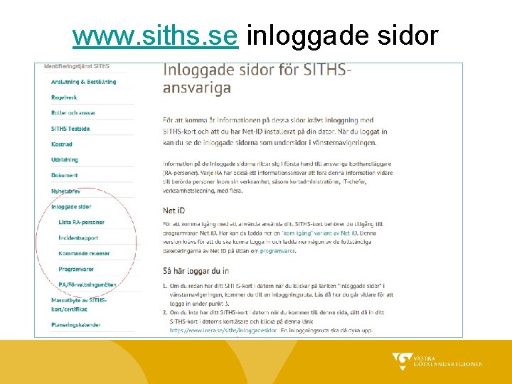 www. siths. se inloggade sidor 