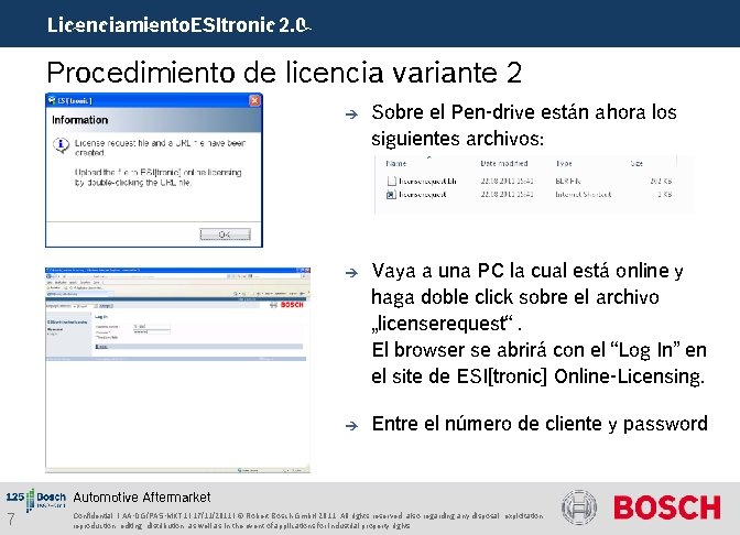 Licenciamiento. ESItronic 2. 0 Procedimiento de licencia variante 2 è Sobre el Pen-drive están