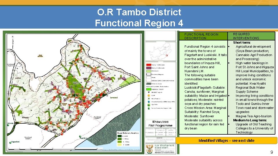 O. R Tambo District Functional Region 4 FUNCTIONAL REGION DESCRIPTION Functional Region 4 consists