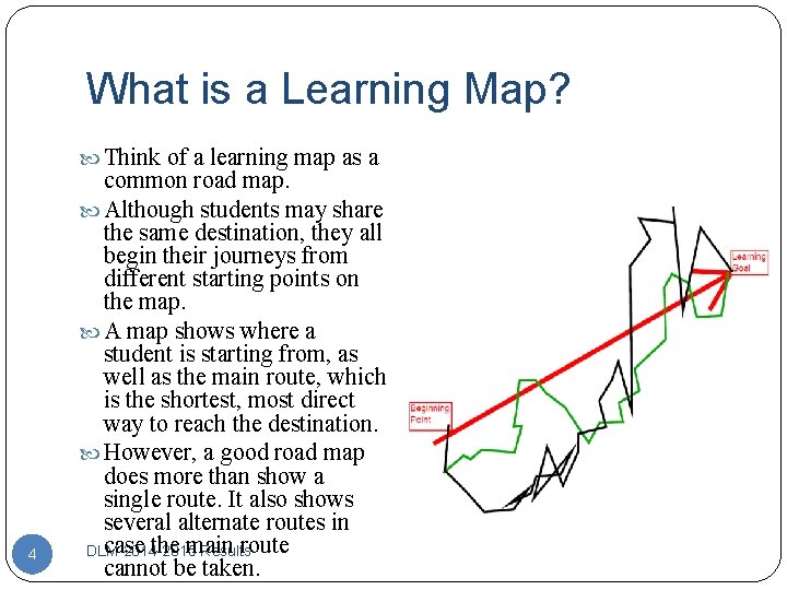 What is a Learning Map? Think of a learning map as a 4 common