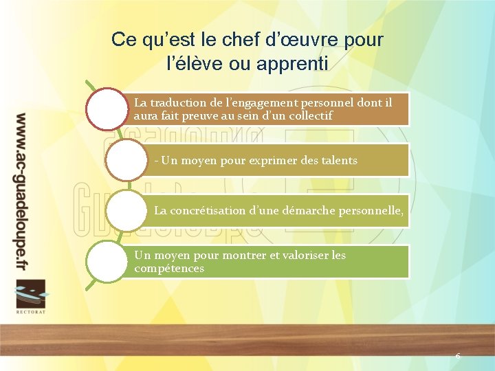 Ce qu’est le chef d’œuvre pour l’élève ou apprenti La traduction de l’engagement personnel