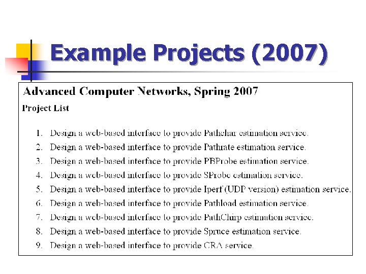 Advanced Computer Networks Spring 2012 NTNUCSIE General Information